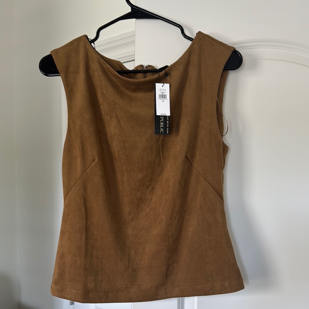 Banana Republic Brown Fitted Tank Top